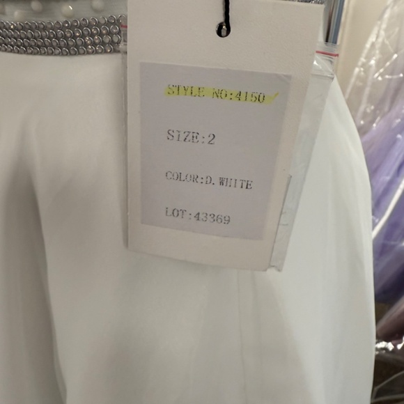 NWT Alyce Paris Style 4150 White Cocktail Dress - Picture 3 of 4